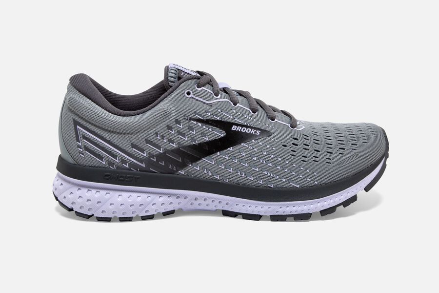 Brooks Ghost 13 Road Loopschoenen Dames - Grijs/Zwart/Paars - 164902NDI